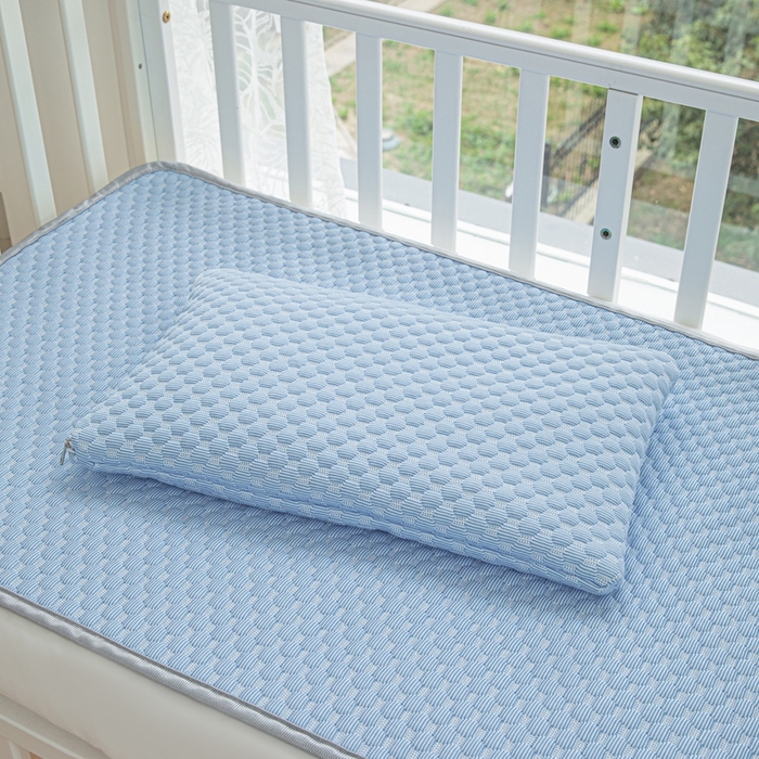 91家纺网 家纺一手货源 找家纺 宅部落 2026新款凉感豆豆儿童凉席席子 酷熊-深蓝