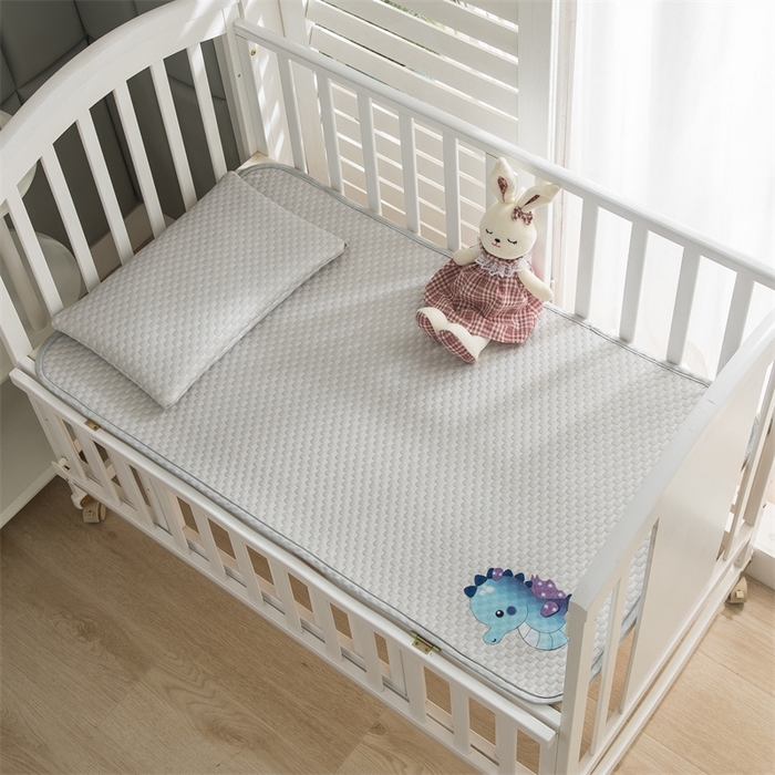 91家纺网 家纺一手货源 找家纺 宅部落 2026新款凉感豆豆儿童凉席席子 小海马-灰