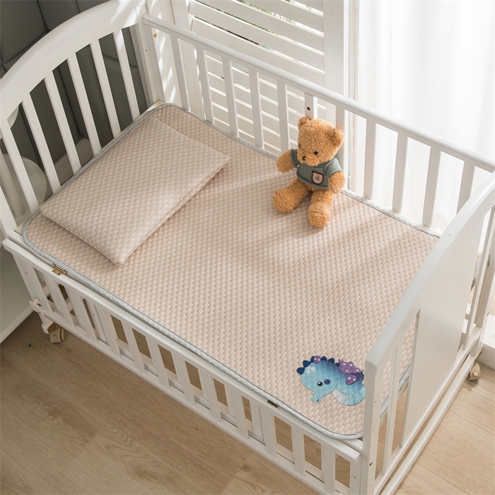 宅部落 2026新款凉感豆豆儿童凉席席子 小海马-咖色