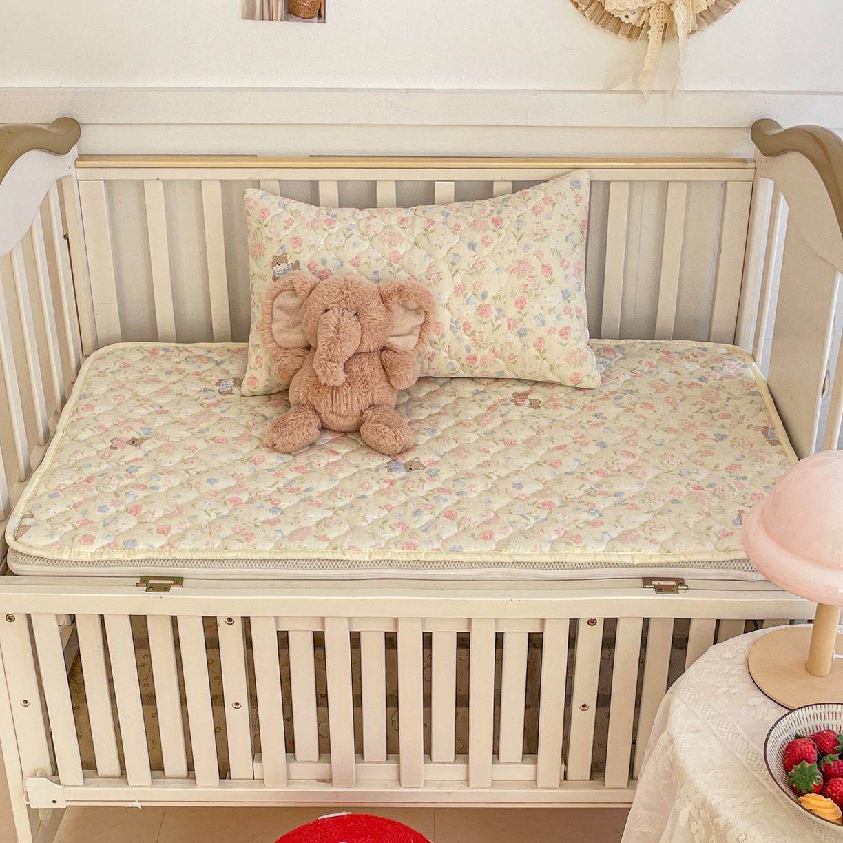 91家纺网 家纺一手货源 找家纺 小桃姐家纺 2026新款全棉纯棉天然棉花床褥防滑床护垫垫子幼儿园床垫儿童床垫 花丛萌犬