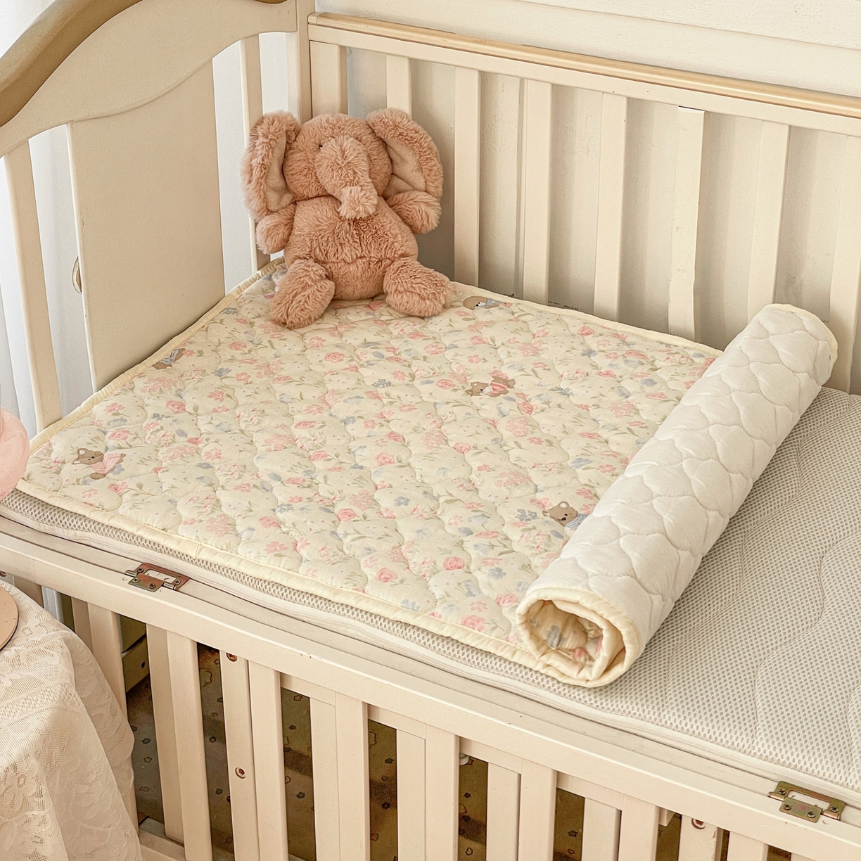 91家纺网 家纺一手货源 找家纺 小桃姐家纺 2026新款全棉纯棉天然棉花床褥防滑床护垫垫子幼儿园床垫儿童床垫 花丛萌犬