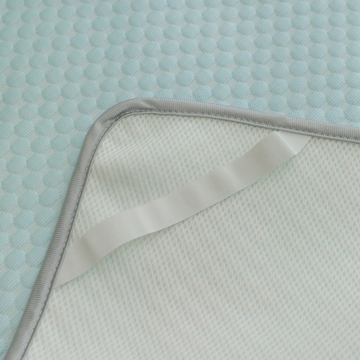 91家纺网 家纺一手货源 找家纺 宅部落 2026新款凉感豆豆儿童凉席席子 小恐龙-淡蓝