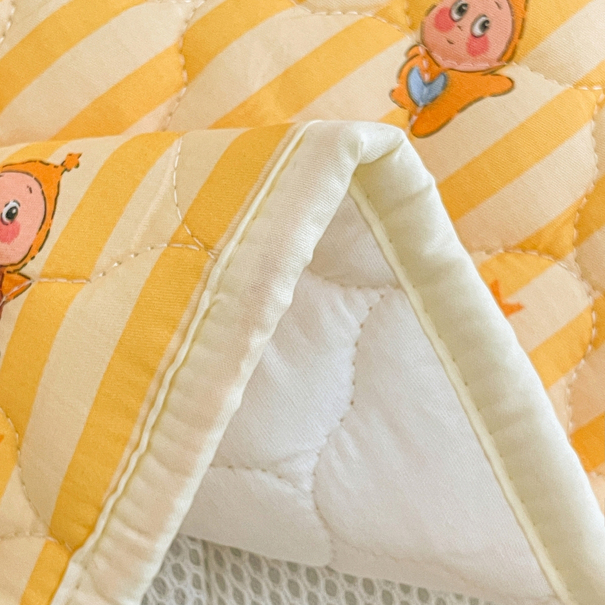 91家纺网 家纺一手货源 找家纺 小桃姐家纺 2026新款全棉纯棉天然棉花床褥防滑床护垫垫子幼儿园床垫儿童床垫 可爱星星人