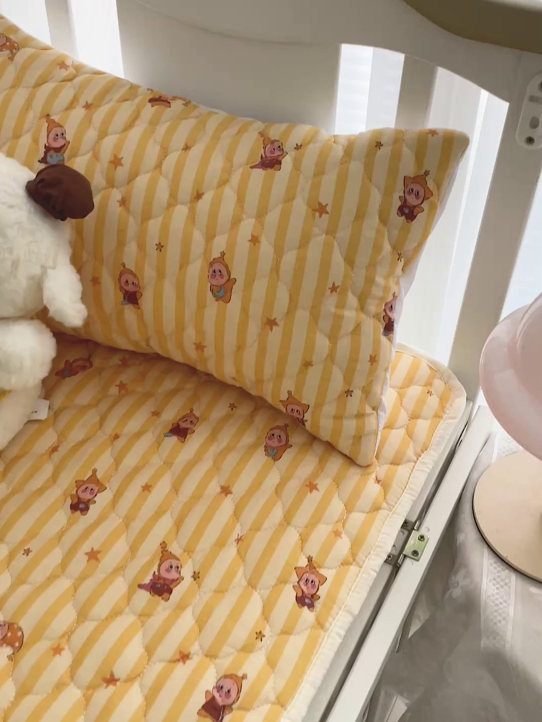 91家纺网 家纺一手货源 找家纺 小桃姐家纺 2026新款全棉纯棉天然棉花床褥防滑床护垫垫子幼儿园床垫儿童床垫 可爱星星人