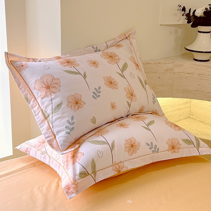 91家纺网 家纺一手货源 找家纺 梧桐树 2026新款高支密全棉纯棉印花四件套 A36花屿