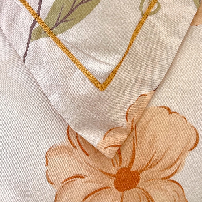 91家纺网 家纺一手货源 找家纺 梧桐树 2026新款高支密全棉纯棉印花四件套 A36花屿