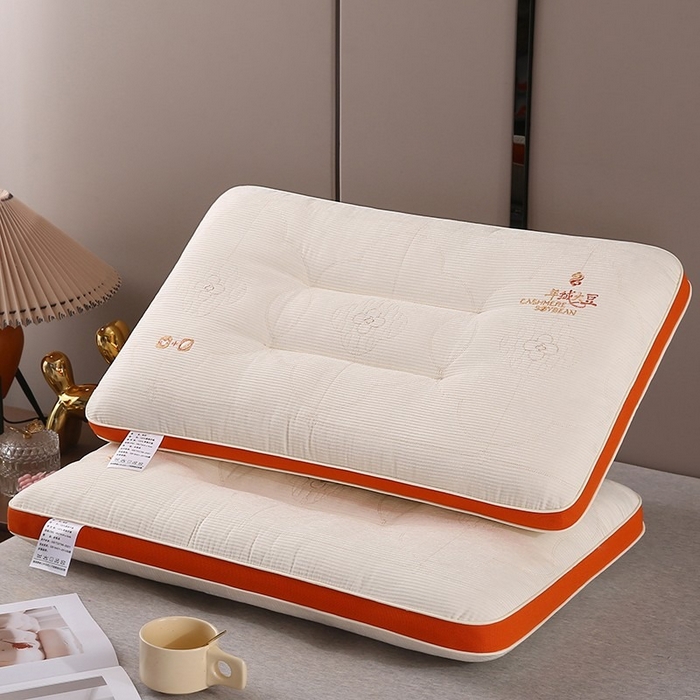 91家纺网 家纺一手货源 找家纺 （总）红柳枕芯 2026新款姜舒暖雪尼绒单人刺绣护颈枕枕头枕芯