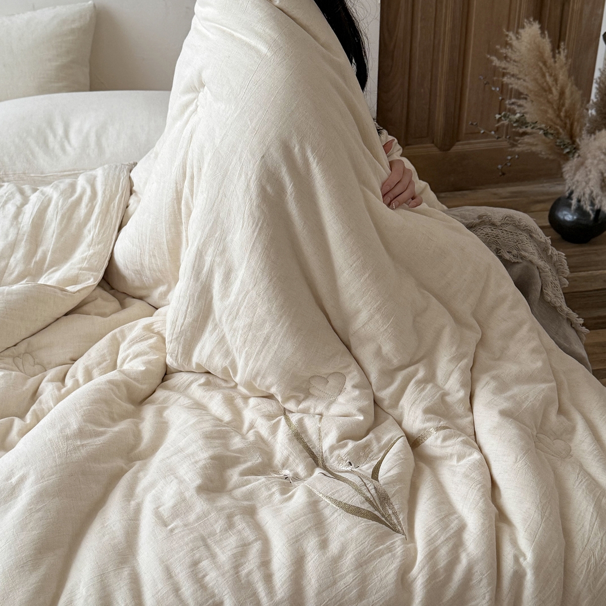 91家纺网 家纺一手货源 找家纺 （总）鹿班家居 2026春季新品水洗棉麻棉花被被子被芯系列-织里（标准会员-20元）