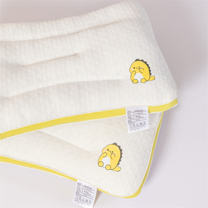 91家纺网 家纺一手货源 找家纺 （总）红柳枕芯 2026新款舒睡针织羽丝绒安睡儿童枕小恐龙枕头枕芯