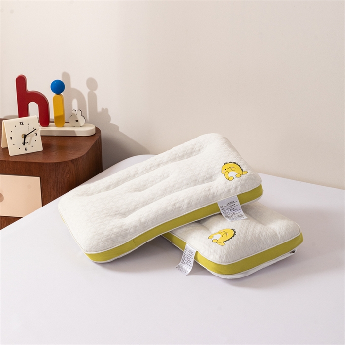 91家纺网 家纺一手货源 找家纺 （总）红柳枕芯 2026新款舒睡针织羽丝绒安睡儿童枕小恐龙枕头枕芯