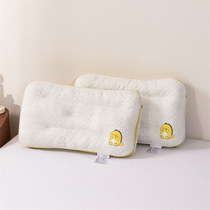 91家纺网 家纺一手货源 找家纺 （总）红柳枕芯 2026新款舒睡针织羽丝绒安睡儿童枕小恐龙枕头枕芯