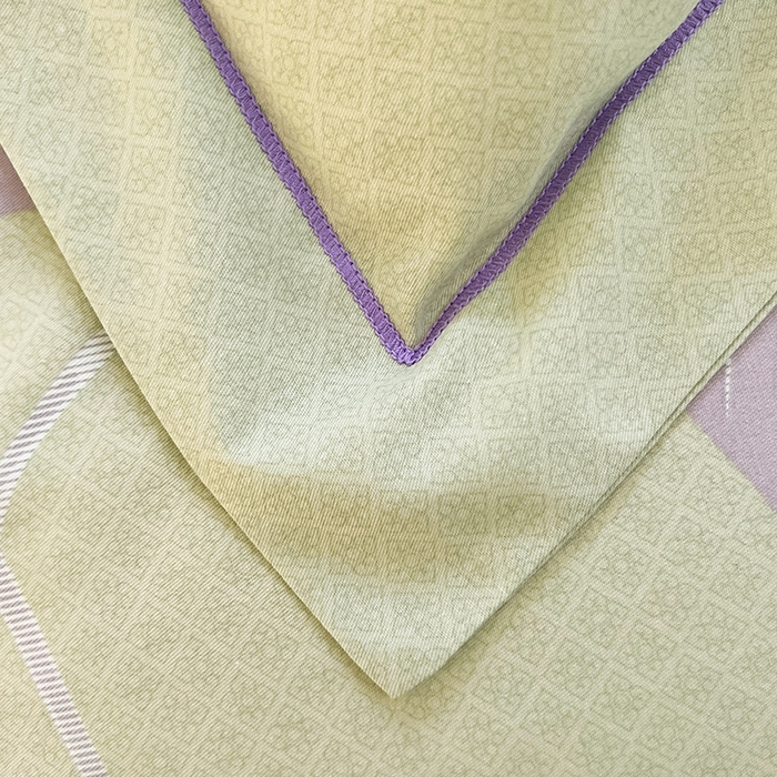 91家纺网 家纺一手货源 找家纺 梧桐树 2026新款高支密全棉纯棉印花四件套 A45午后花茶-绿