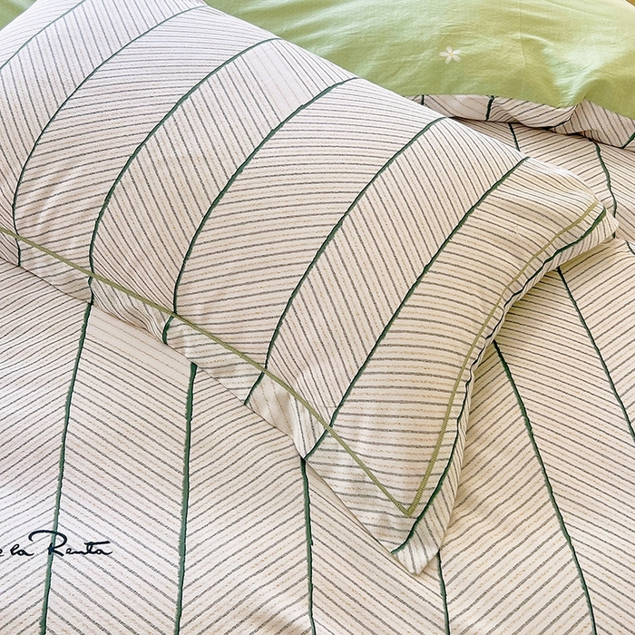 91家纺网 家纺一手货源 找家纺 梧桐树 2026新款高支密全棉纯棉印花四件套 A47小资风格绿