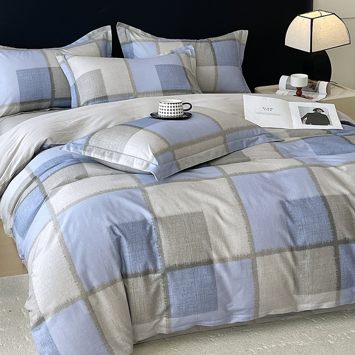 91家纺网 家纺一手货源 找家纺 梧桐树 2026新款高支密全棉纯棉印花四件套 A48尚格