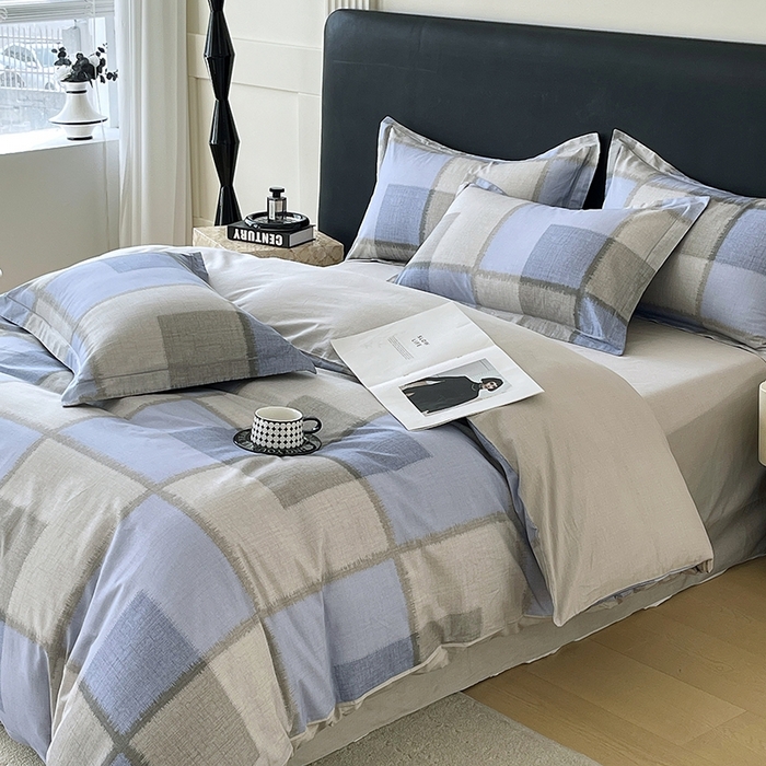 91家纺网 家纺一手货源 找家纺 梧桐树 2026新款高支密全棉纯棉印花四件套 A48尚格