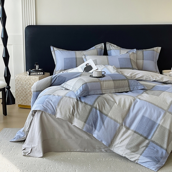 91家纺网 家纺一手货源 找家纺 梧桐树 2026新款高支密全棉纯棉印花四件套 A48尚格