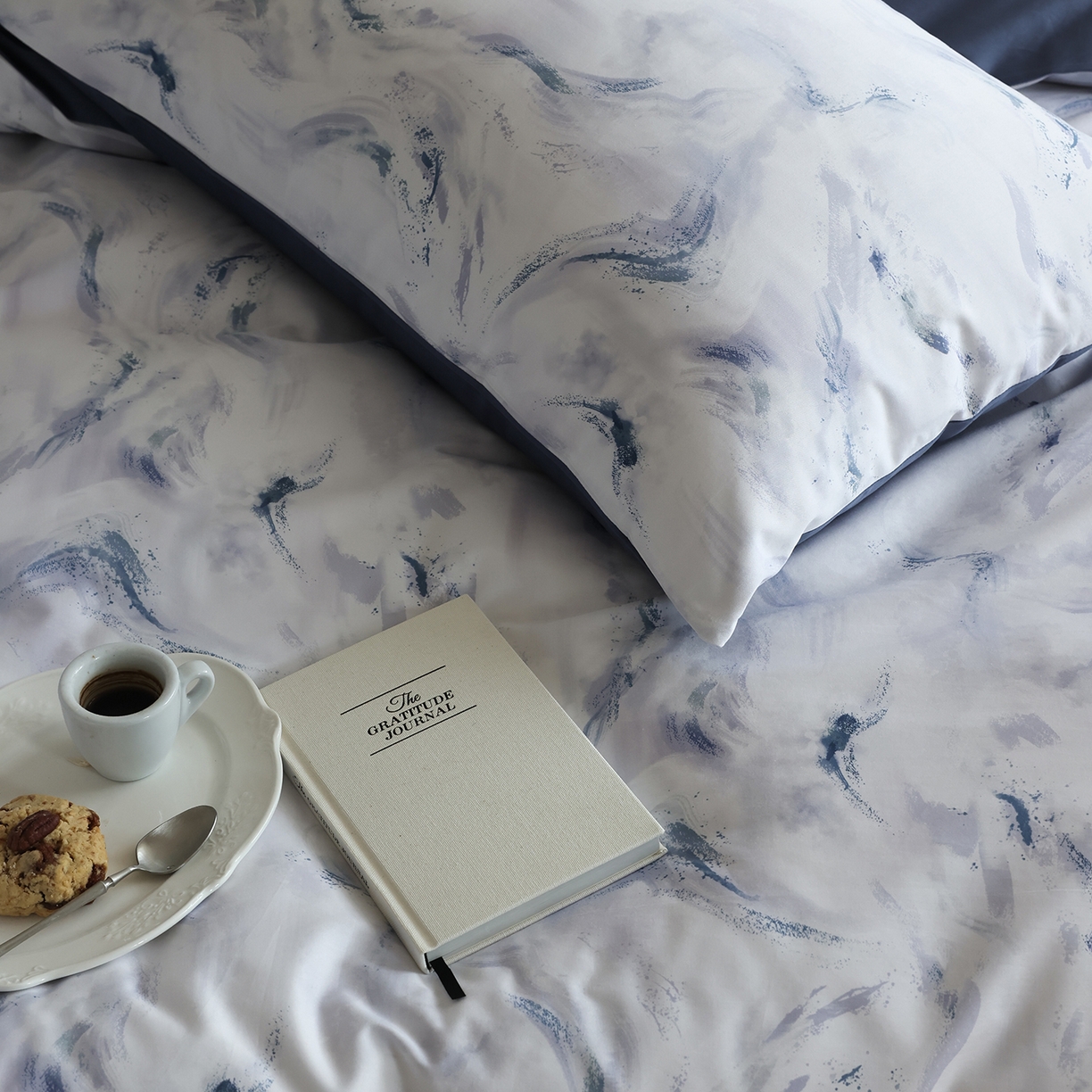 91家纺网 家纺一手货源 找家纺 （总）ONE TWO ONE 121 【会员-20】【控价商品】【提供买家秀】【专版花型】2026新款100s长绒棉全棉床上用品数码印花四件套-听潮絮语