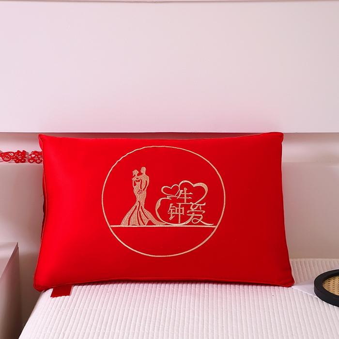 91家纺网 家纺一手货源 找家纺 （总）红柳枕芯 2026新款全棉婚庆热熔枕枕头枕芯