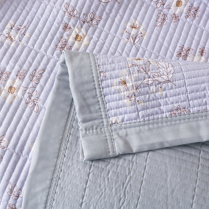 91家纺网 家纺一手货源 找家纺 （总）诗雅 2026新款简约夹棉床盖