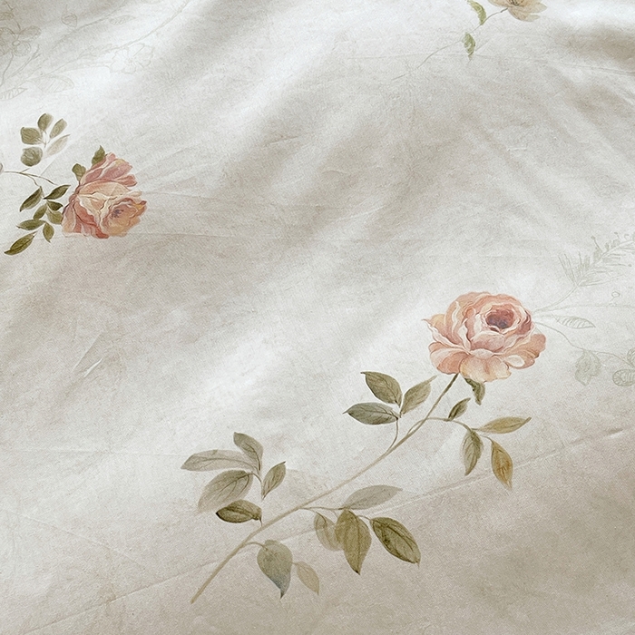 91家纺网 家纺一手货源 找家纺 梧桐树 2026新款高支密全棉纯棉印花四件套 A609妮可绿