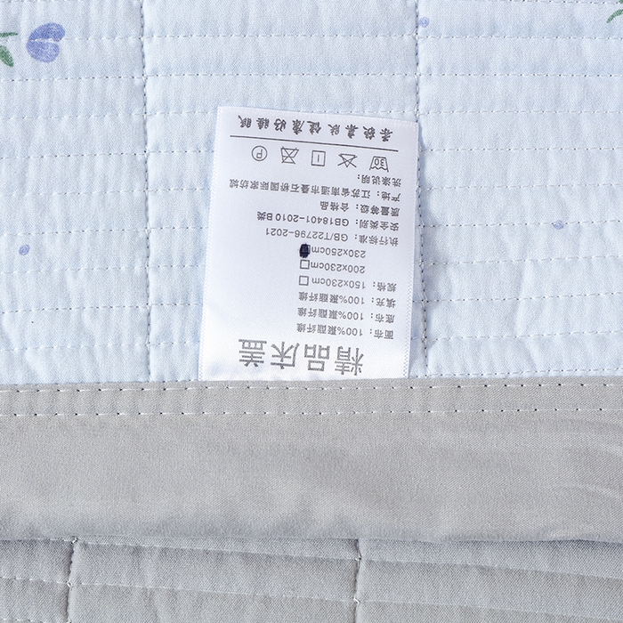 91家纺网 家纺一手货源 找家纺 诗雅 2026新款简约夹棉床盖 蓝野