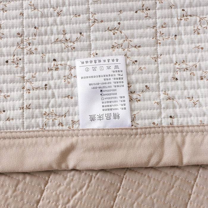 91家纺网 家纺一手货源 找家纺 诗雅 2026新款简约夹棉床盖 枝蔓