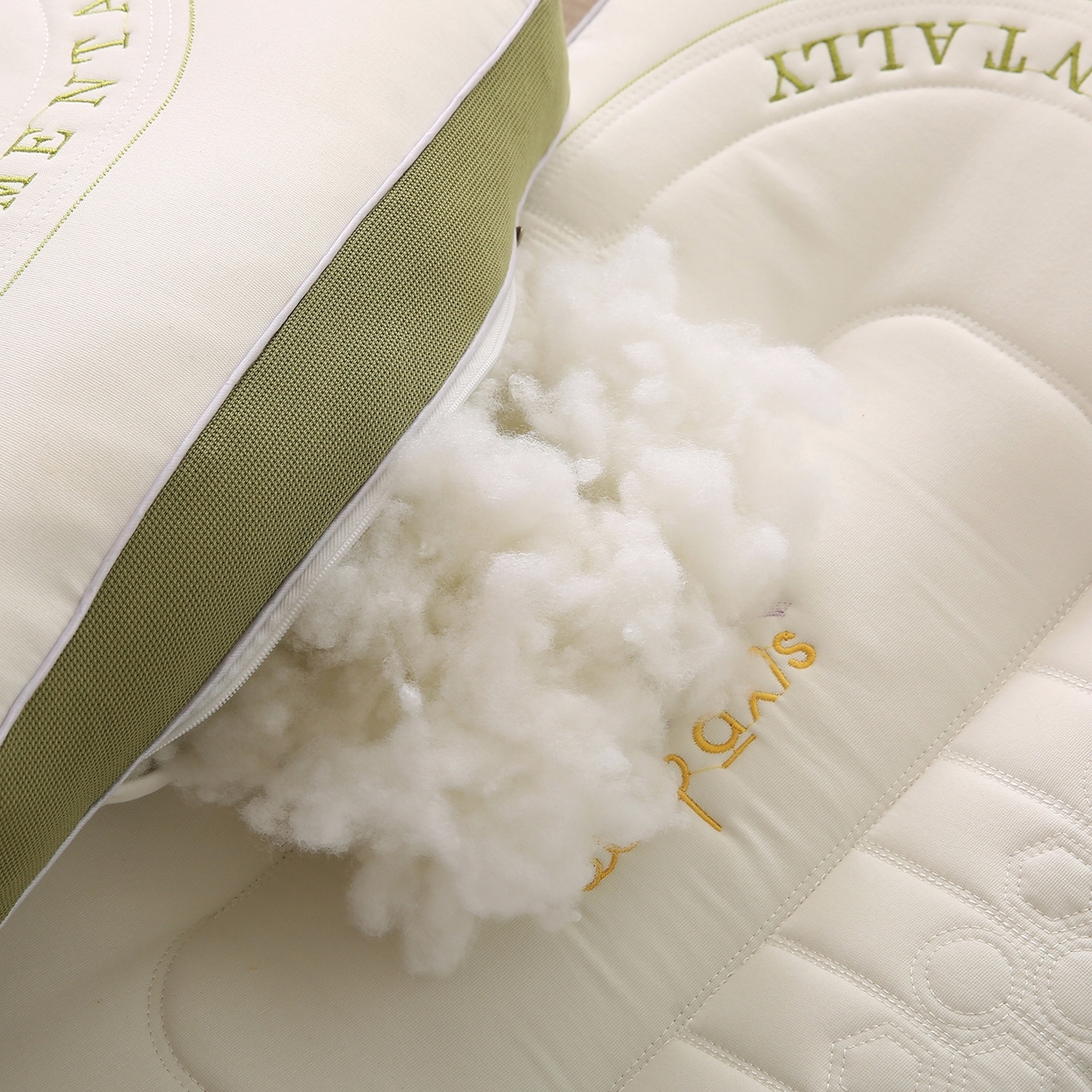 91家纺网 家纺一手货源 找家纺 （总）红柳枕芯 2026新款英文刺绣按摩枕枕头枕芯