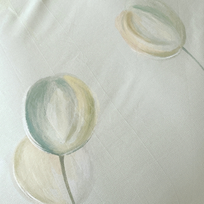 91家纺网 家纺一手货源 找家纺 梧桐树 2026新款高支密全棉纯棉印花四件套 A613静待花开绿