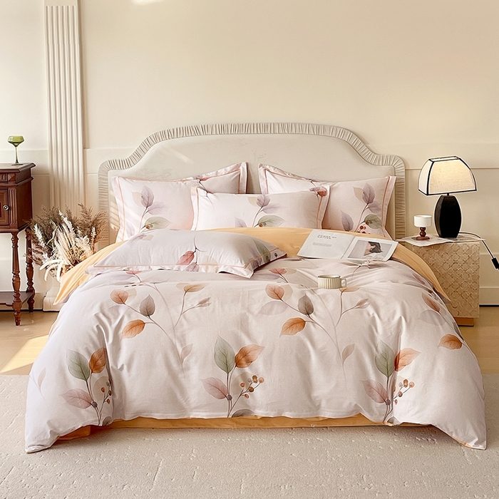 梧桐树 2026新款高支密全棉纯棉印花四件套 A614沐秋