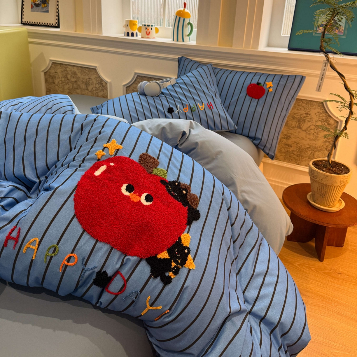 91家纺网 家纺一手货源 找家纺 珺柔家纺 2026新款全棉纯棉四件套 躲猫猫