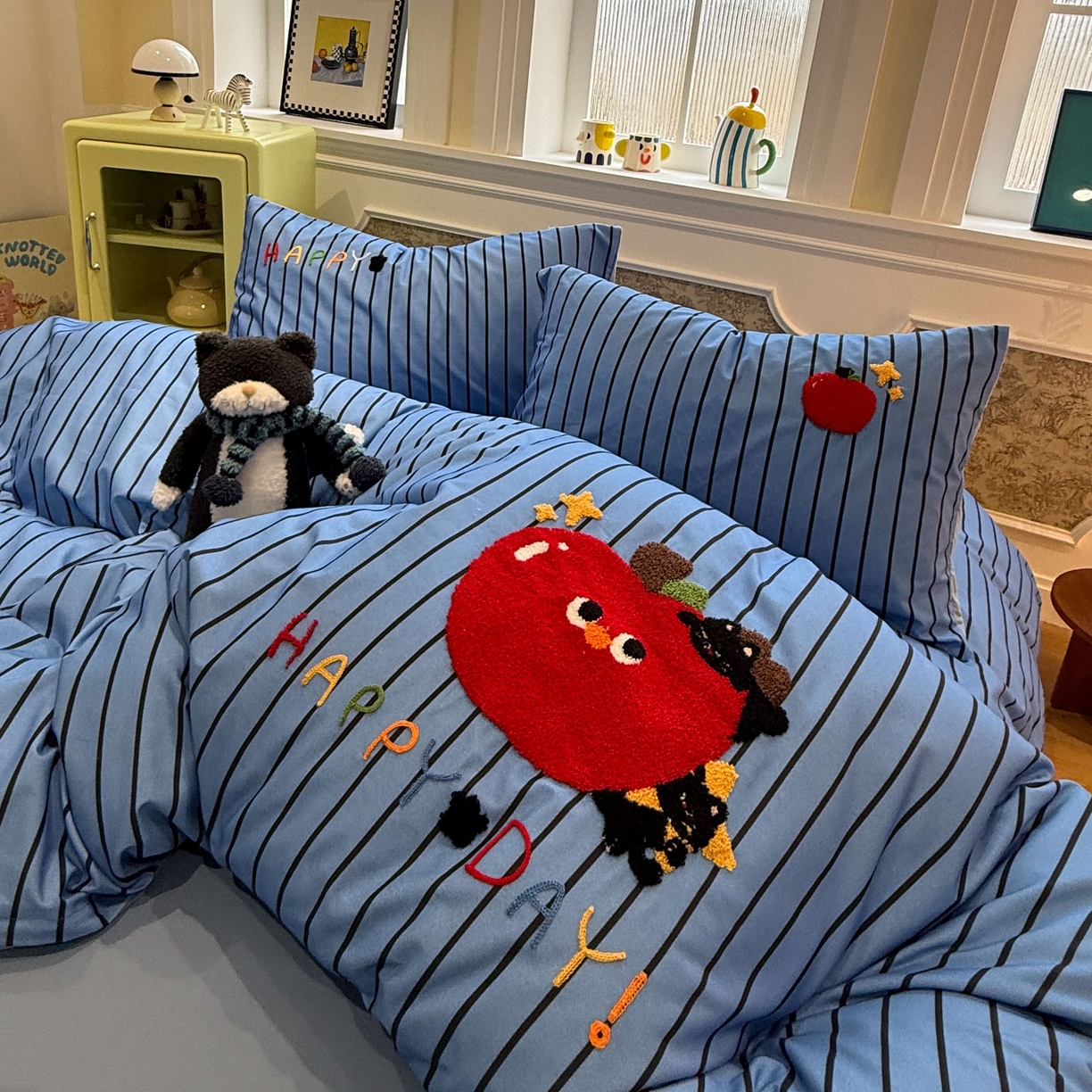 91家纺网 家纺一手货源 找家纺 珺柔家纺 2026新款全棉纯棉四件套 躲猫猫