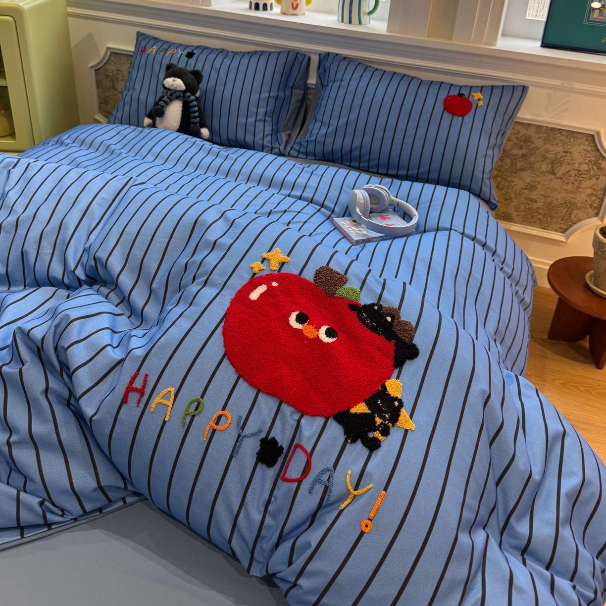 91家纺网 家纺一手货源 找家纺 珺柔家纺 2026新款全棉纯棉四件套 躲猫猫