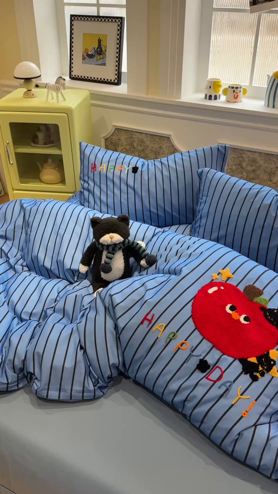 91家纺网 家纺一手货源 找家纺 珺柔家纺 2026新款全棉纯棉四件套 躲猫猫