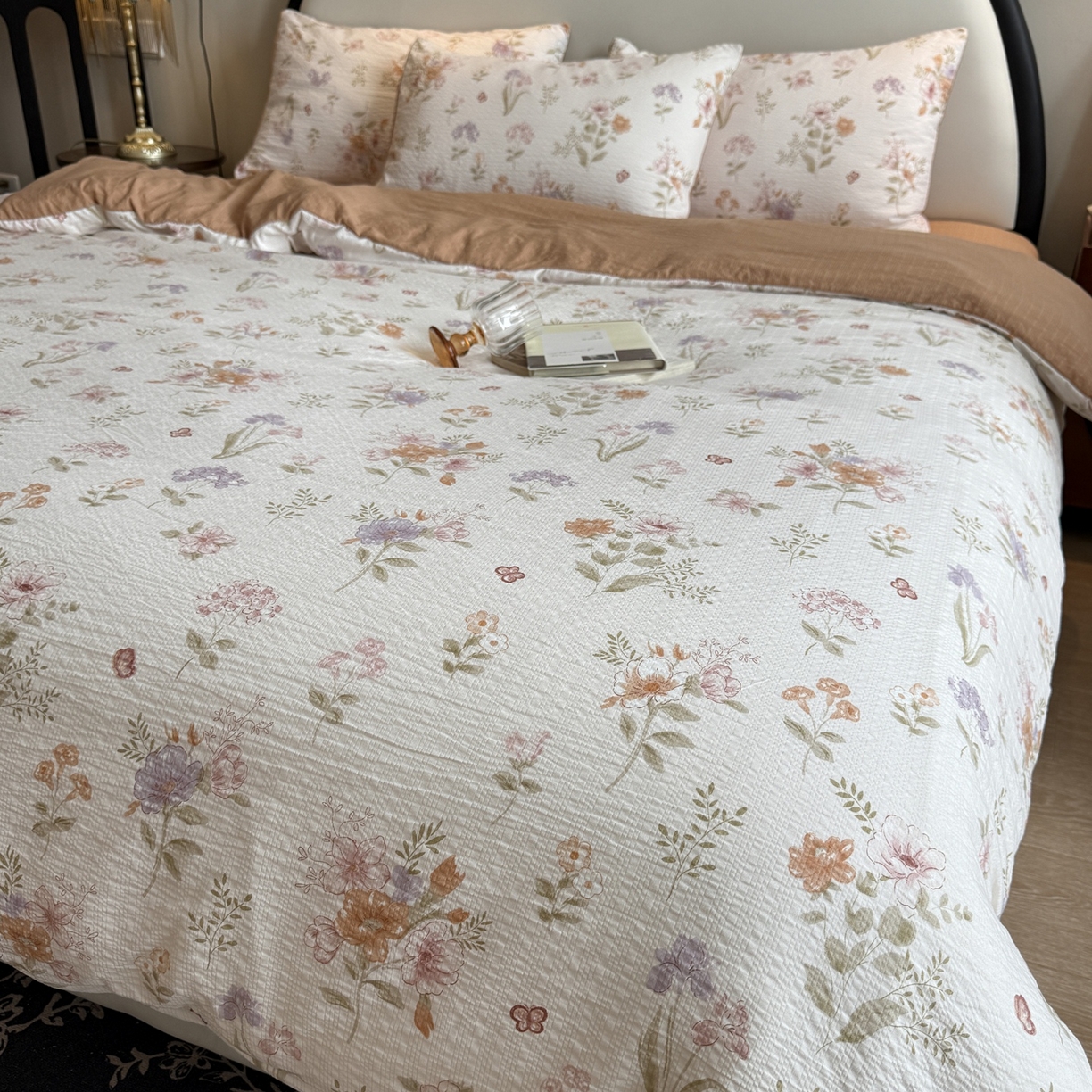 91家纺网 家纺一手货源 找家纺 （总）美丽坊 2026新款爆款韩版泡泡纱四件套