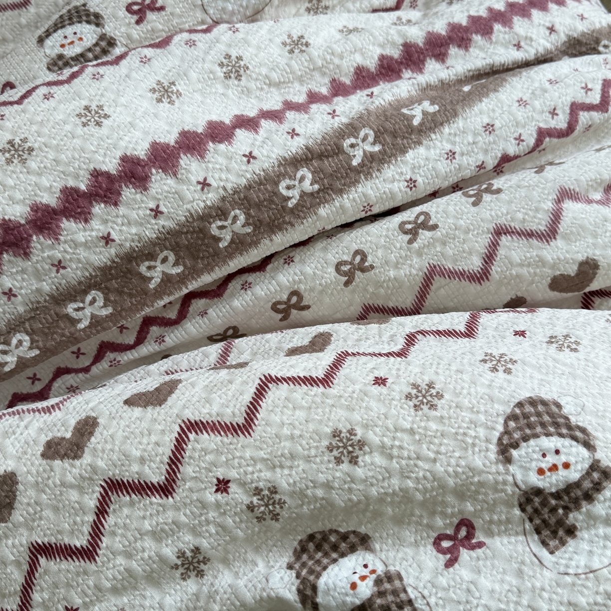 91家纺网 家纺一手货源 找家纺 美丽坊 2026新款爆款韩版泡泡纱四件套 爱丽丝