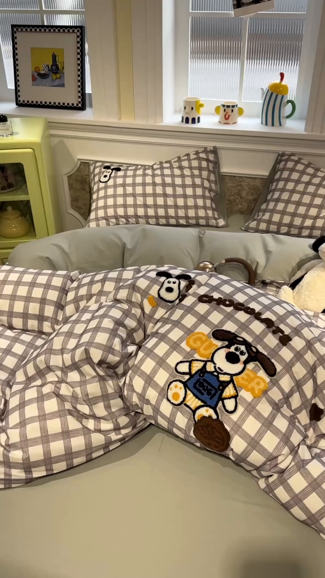 91家纺网 家纺一手货源 找家纺 珺柔家纺 2026新款全棉纯棉四件套 哈皮狗