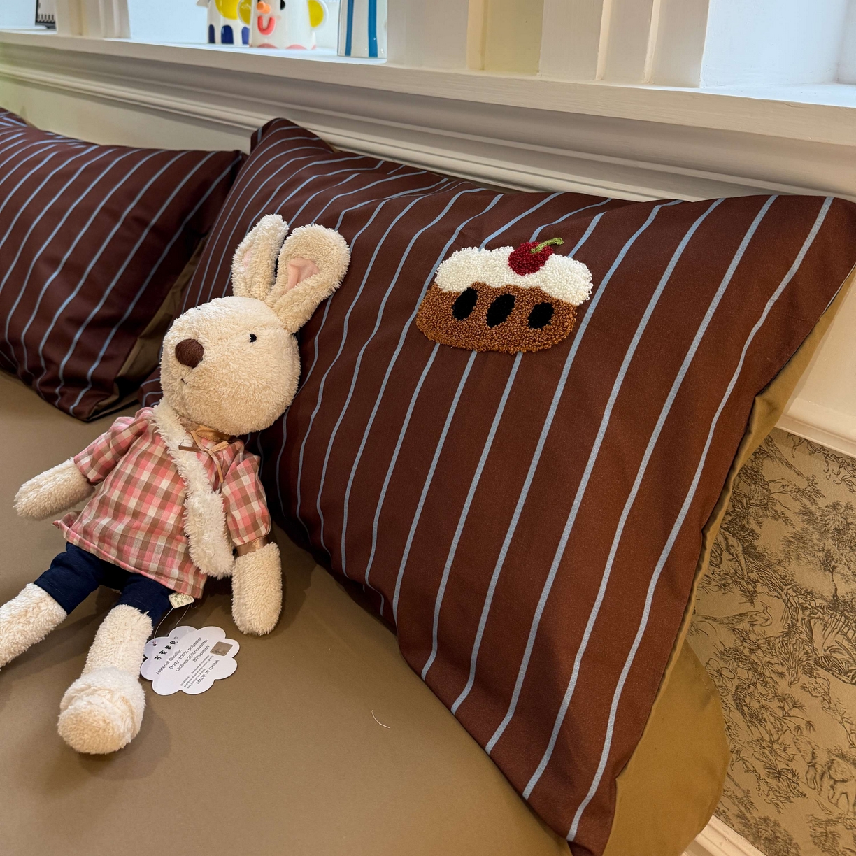 91家纺网 家纺一手货源 找家纺 珺柔家纺 2026新款全棉纯棉四件套 快乐兔