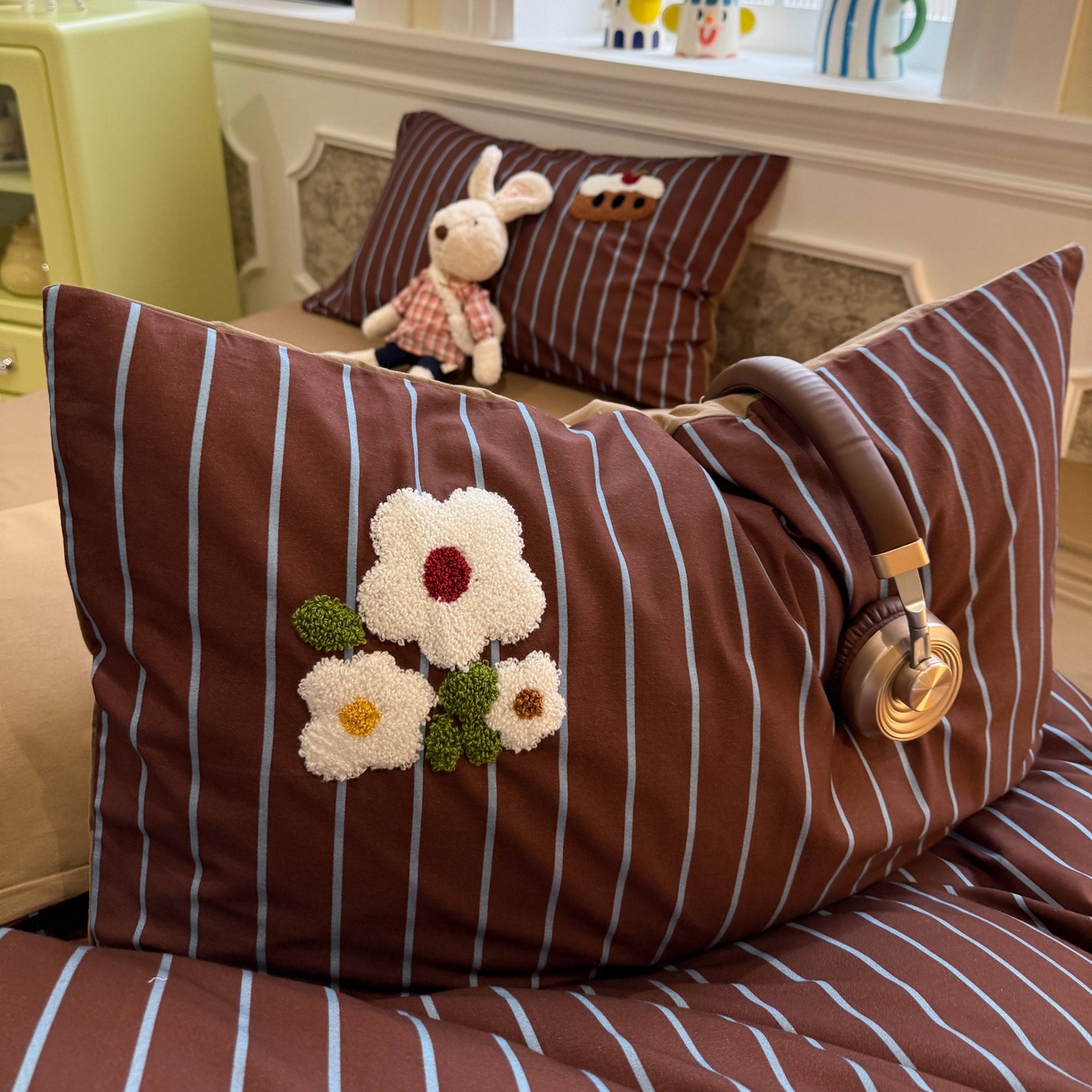 91家纺网 家纺一手货源 找家纺 珺柔家纺 2026新款全棉纯棉四件套 快乐兔