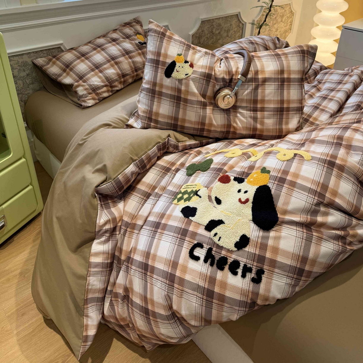 91家纺网 家纺一手货源 找家纺 珺柔家纺 2026新款全棉纯棉四件套 趴趴狗