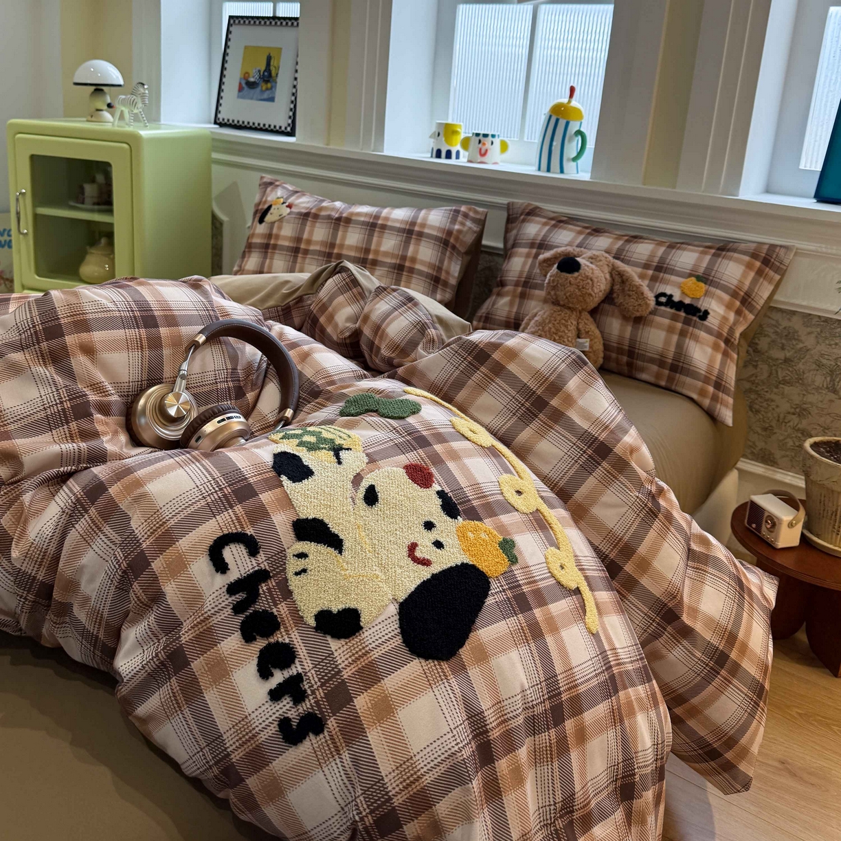 91家纺网 家纺一手货源 找家纺 珺柔家纺 2026新款全棉纯棉四件套 趴趴狗