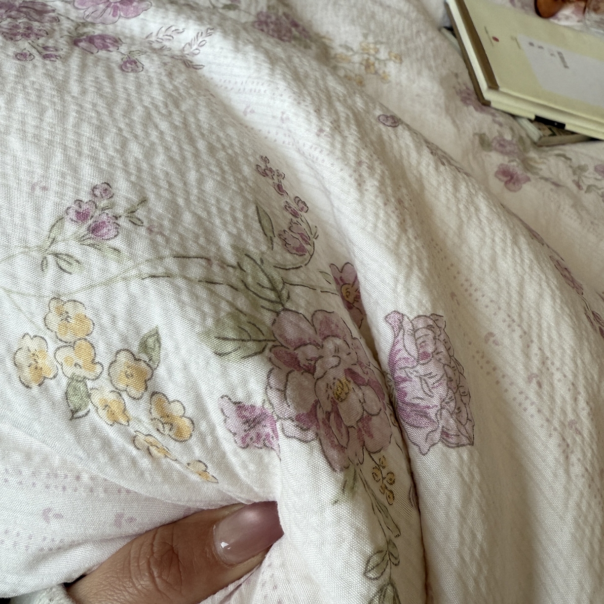 91家纺网 家纺一手货源 找家纺 美丽坊 2026新款爆款韩版泡泡纱四件套 杜若