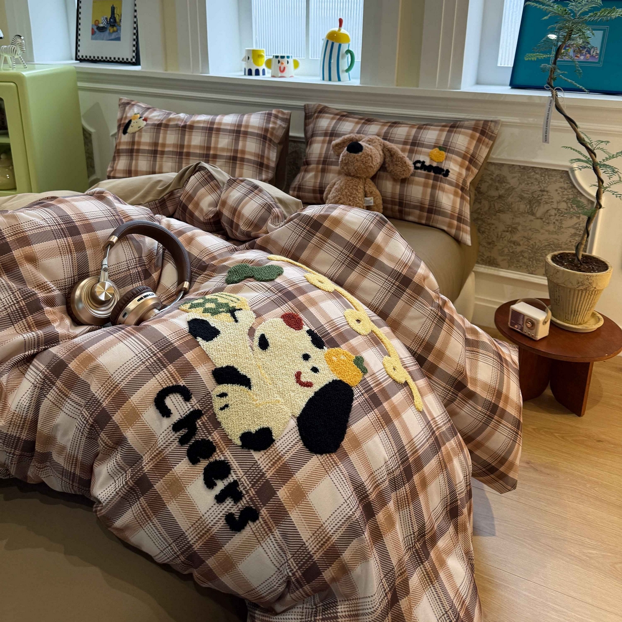 91家纺网 家纺一手货源 找家纺 珺柔家纺 2026新款全棉纯棉四件套 趴趴狗