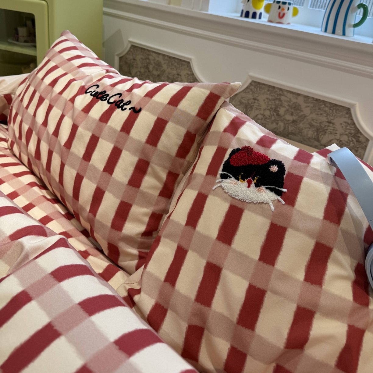 91家纺网 家纺一手货源 找家纺 珺柔家纺 2026新款全棉纯棉四件套 甜心小猫