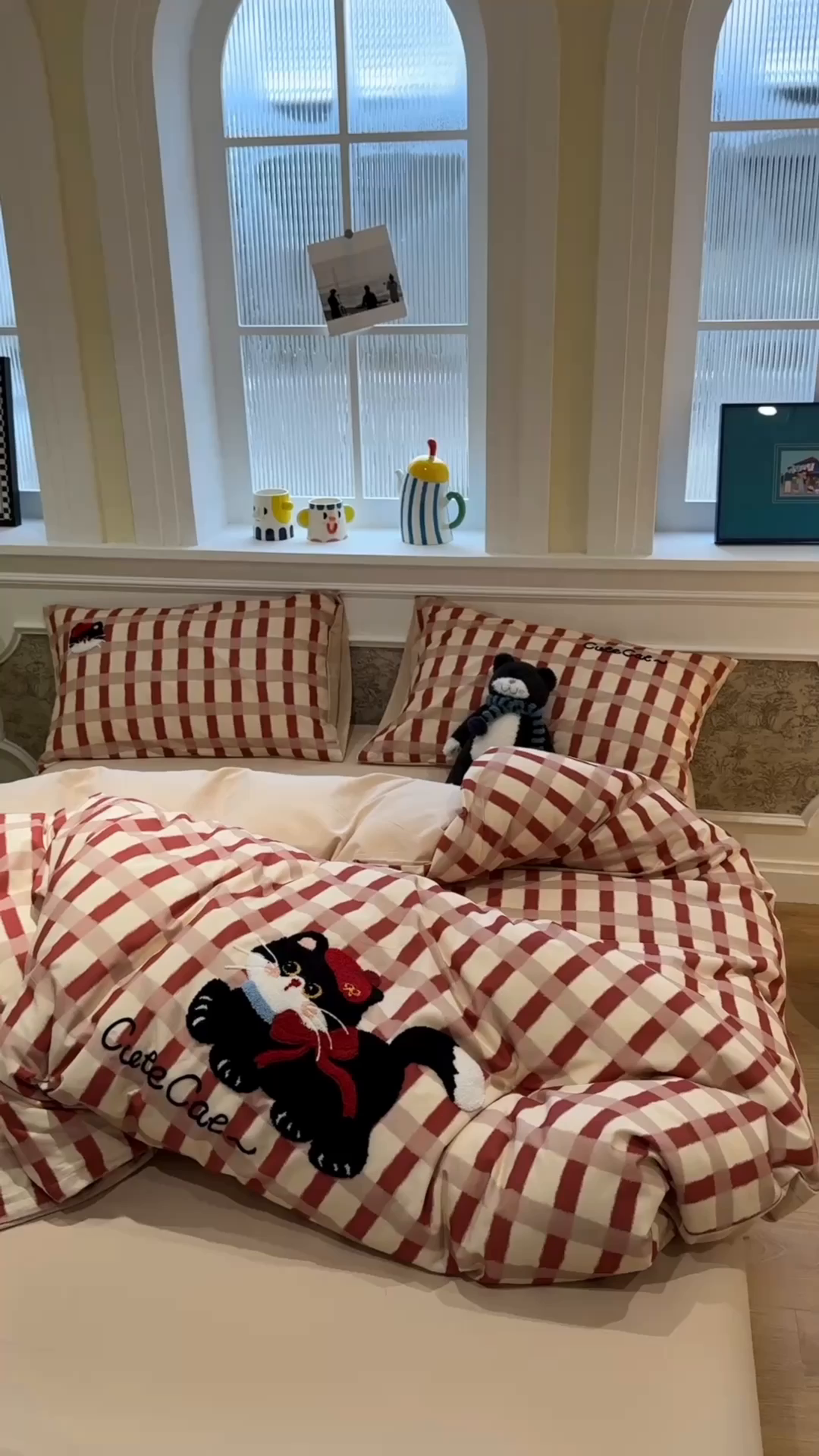 91家纺网 家纺一手货源 找家纺 珺柔家纺 2026新款全棉纯棉四件套 甜心小猫