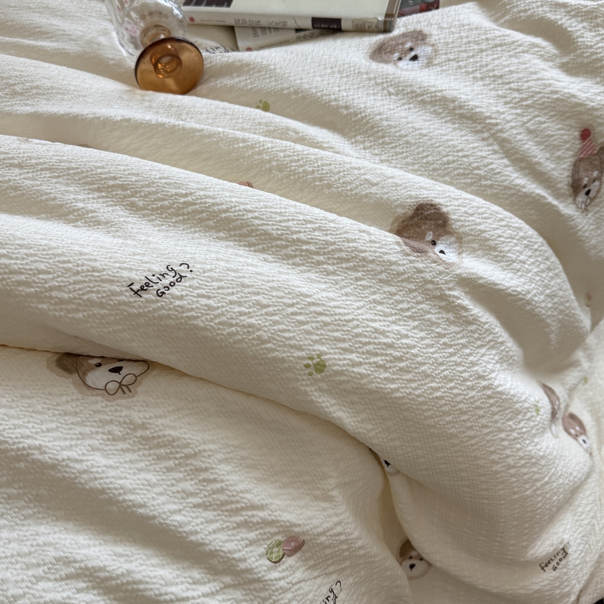 91家纺网 家纺一手货源 找家纺 美丽坊 2026新款爆款韩版泡泡纱四件套 哈基米