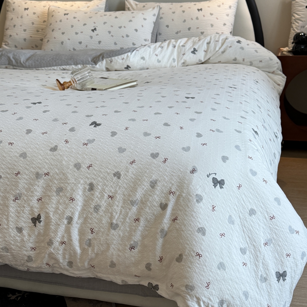 美丽坊 2026新款爆款韩版泡泡纱四件套 海派甜心