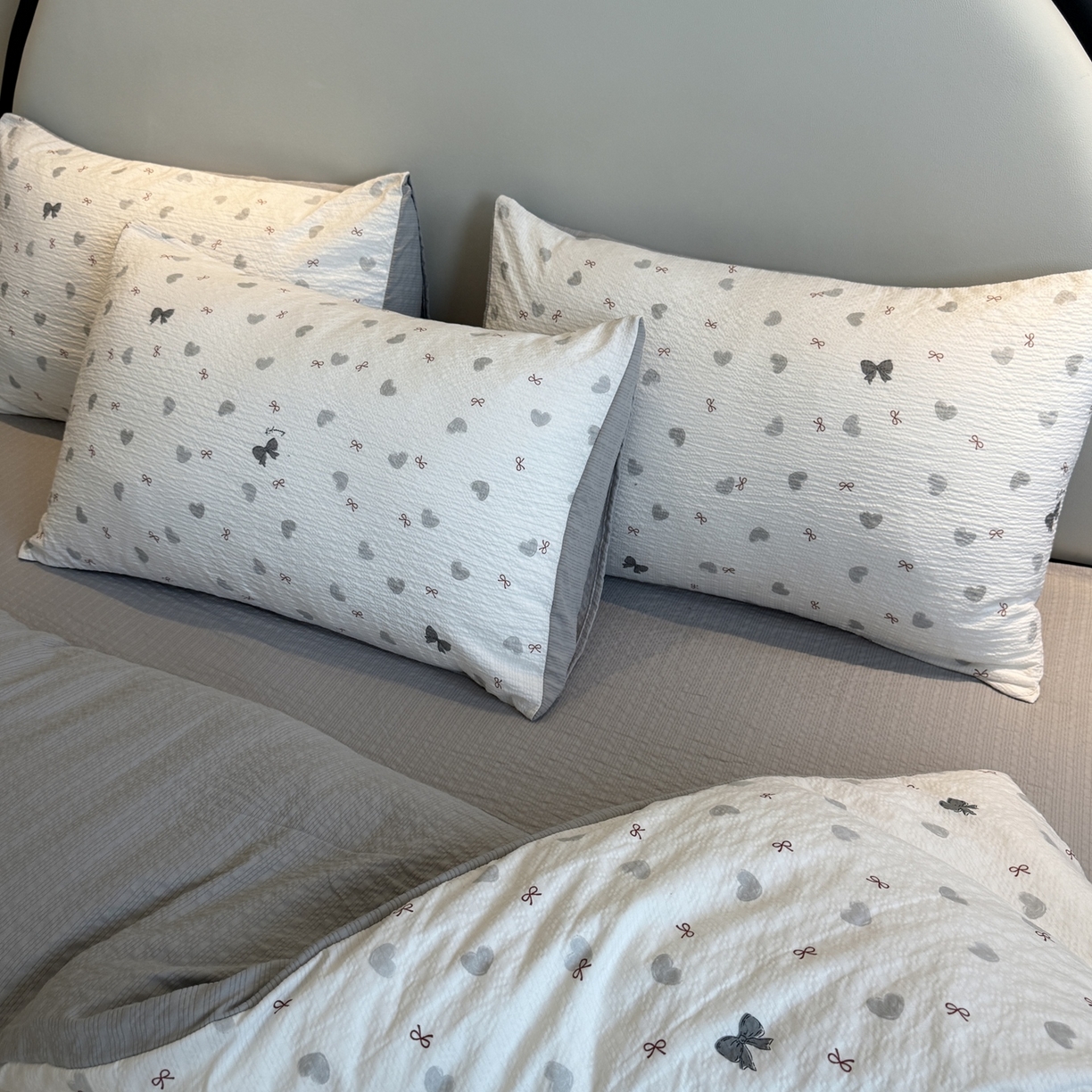 91家纺网 家纺一手货源 找家纺 美丽坊 2026新款爆款韩版泡泡纱四件套 海派甜心