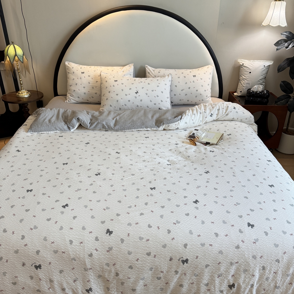 91家纺网 家纺一手货源 找家纺 美丽坊 2026新款爆款韩版泡泡纱四件套 海派甜心