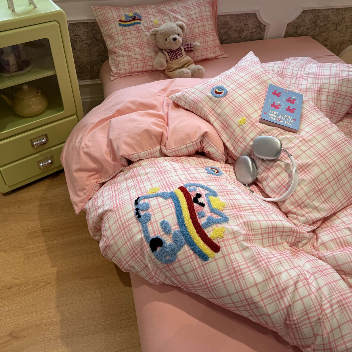 91家纺网 家纺一手货源 找家纺 珺柔家纺 2026新款全棉纯棉四件套 线条咪