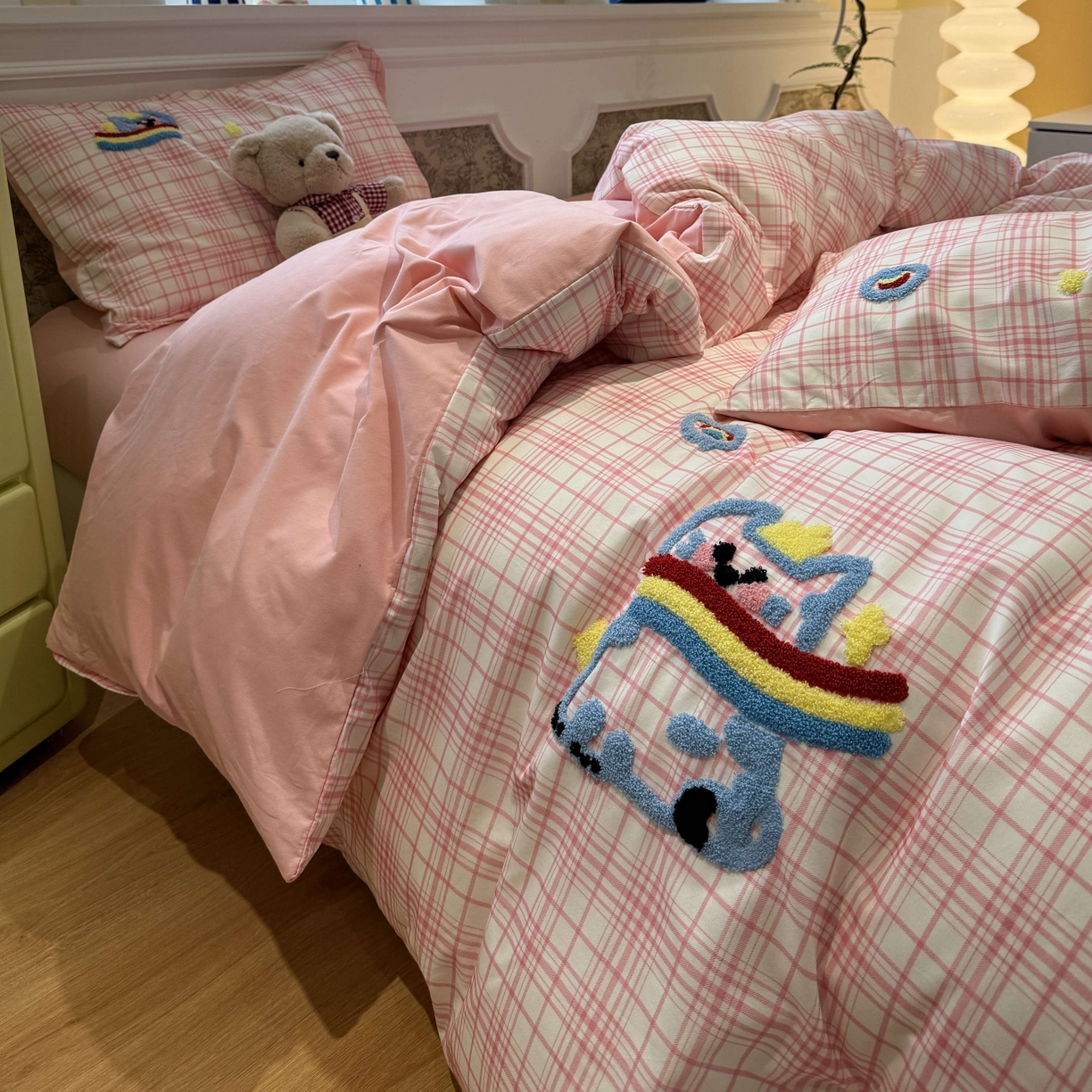 91家纺网 家纺一手货源 找家纺 珺柔家纺 2026新款全棉纯棉四件套 线条咪